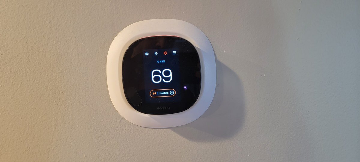 Ecobee thermostat — work performed by Jacob Ward